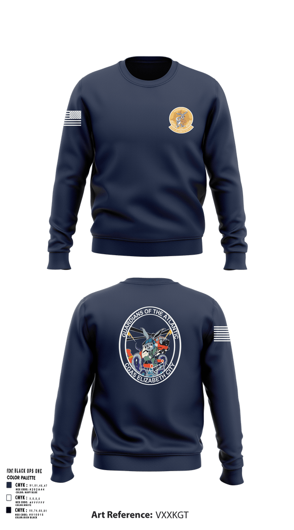 Crew Neck Sweatshirt, Air Station Elizabeth City, , Teamtime, Team time, sublimation, custom sports apparel, team uniforms, spirit wear, spiritwear, sports uniforms, custom shirts, team store, custom team store, fundraiser sports, apparel fundraiser