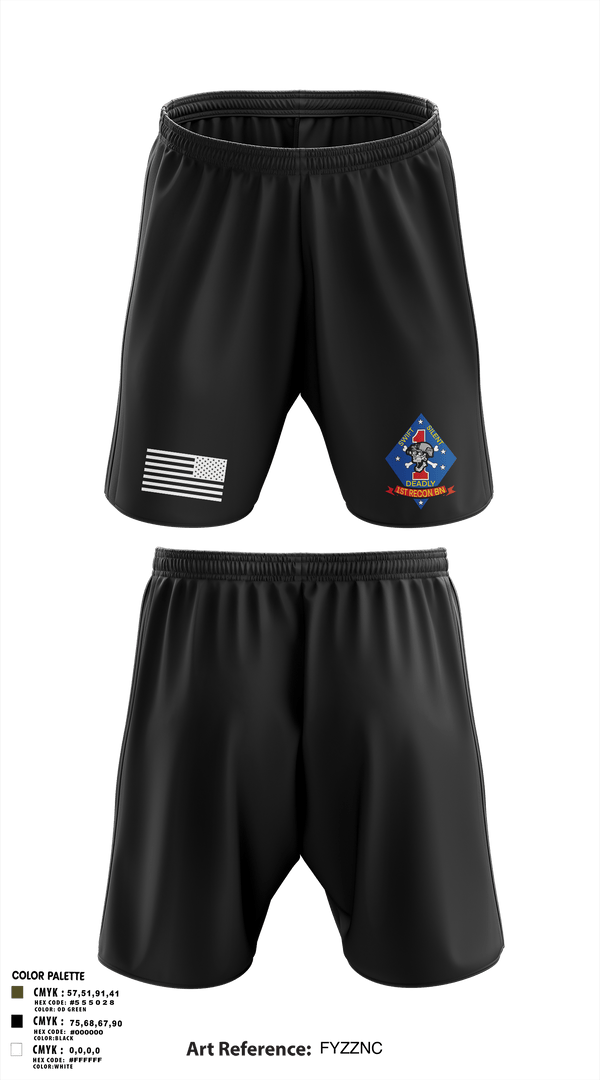 Athletic Shorts With Pockets, 1st Recon1st Recon, , Teamtime, Team time, sublimation, custom sports apparel, team uniforms, spirit wear, spiritwear, sports uniforms, custom shirts, team store, custom team store, fundraiser sports, apparel fundraiser