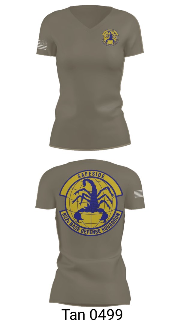 Women's Short Sleeve Vneck Shirt, Safeside, Air Force, Teamtime, Team time, sublimation, custom sports apparel, team uniforms, spirit wear, spiritwear, sports uniforms, custom shirts, team store, custom team store, fundraiser sports, apparel fundraiser