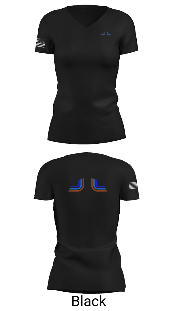 Womens Short Sleeve Vneck Shirt, 2-13th AVN REGT, 150U Certification Course, , Teamtime, Team time, sublimation, custom sports apparel, team uniforms, spirit wear, spiritwear, sports uniforms, custom shirts, team store, custom team store, fundraiser sports, apparel fundraiser