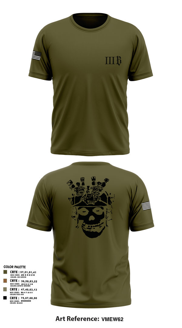 Old School Cotton Feel Shirt, 3B 1-325 AIR, 2BCT, 82ND ABN DIV, Army, Teamtime, Team time, sublimation, custom sports apparel, team uniforms, spirit wear, spiritwear, sports uniforms, custom shirts, team store, custom team store, fundraiser sports, apparel fundraiser