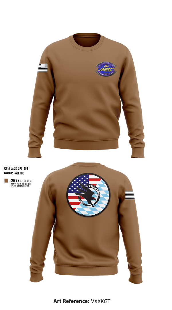 Crew Neck Sweatshirt, Falcon Team, JMRC, Army, Teamtime, Team time, sublimation, custom sports apparel, team uniforms, spirit wear, spiritwear, sports uniforms, custom shirts, team store, custom team store, fundraiser sports, apparel fundraiser