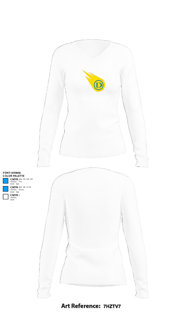 Womens Long Sleeve Vneck Shirt, De La Salle Institute-Institute Campus Cross Country, Cross Country, Teamtime, Team time, sublimation, custom sports apparel, team uniforms, spirit wear, spiritwear, sports uniforms, custom shirts, team store, custom team store, fundraiser sports, apparel fundraiser