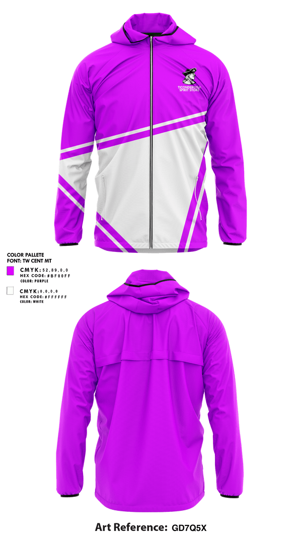 Windbreaker, Ticonderoga Senior High School, Spirit Store, Teamtime, Team time, sublimation, custom sports apparel, team uniforms, spirit wear, spiritwear, sports uniforms, custom shirts, team store, custom team store, fundraiser sports, apparel fundraiser