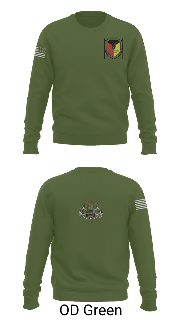Crew Neck Sweatshirt, 9th Comm Service company, Marines, Teamtime, Team time, sublimation, custom sports apparel, team uniforms, spirit wear, spiritwear, sports uniforms, custom shirts, team store, custom team store, fundraiser sports, apparel fundraiser