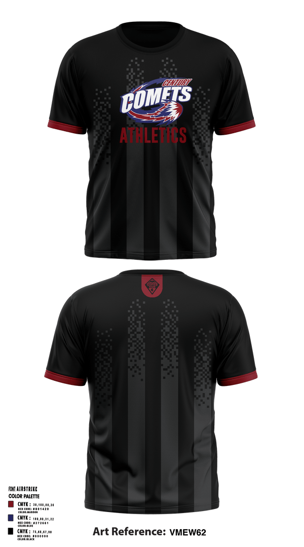 Short Sleeve Performance Shirt, Century Middle School, Spirit Store, Teamtime, Team time, sublimation, custom sports apparel, team uniforms, spirit wear, spiritwear, sports uniforms, custom shirts, team store, custom team store, fundraiser sports, apparel fundraiser