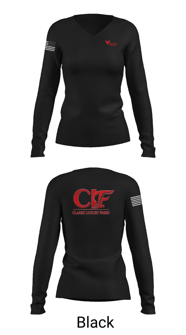 Womens Long Sleeve Vneck Shirt, CLF, , Teamtime, Team time, sublimation, custom sports apparel, team uniforms, spirit wear, spiritwear, sports uniforms, custom shirts, team store, custom team store, fundraiser sports, apparel fundraiser