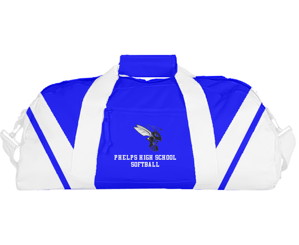 Duffle Bag, Phelps High School Softball, Softball, Teamtime, Team time, sublimation, custom sports apparel, team uniforms, spirit wear, spiritwear, sports uniforms, custom shirts, team store, custom team store, fundraiser sports, apparel fundraiser