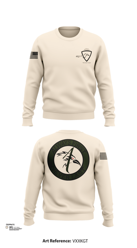 Crew Neck Sweatshirt, 1055th Trans 1st Plt, National Guard, Teamtime, Team time, sublimation, custom sports apparel, team uniforms, spirit wear, spiritwear, sports uniforms, custom shirts, team store, custom team store, fundraiser sports, apparel fundraiser