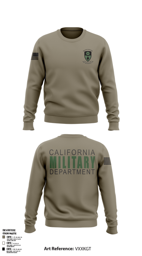 Crew Neck Sweatshirt, 143rd Military Police SPT DET, National Guard, Teamtime, Team time, sublimation, custom sports apparel, team uniforms, spirit wear, spiritwear, sports uniforms, custom shirts, team store, custom team store, fundraiser sports, apparel fundraiser