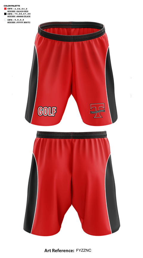 Athletic Shorts With Pockets, Tillamook High School Golf, Golf, Teamtime, Team time, sublimation, custom sports apparel, team uniforms, spirit wear, spiritwear, sports uniforms, custom shirts, team store, custom team store, fundraiser sports, apparel fundraiser