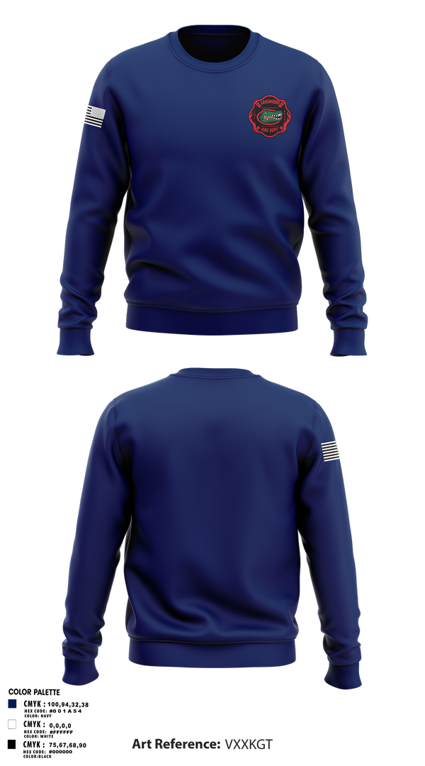 Crew Neck Sweatshirt, Lakewood fire department, , Teamtime, Team time, sublimation, custom sports apparel, team uniforms, spirit wear, spiritwear, sports uniforms, custom shirts, team store, custom team store, fundraiser sports, apparel fundraiser