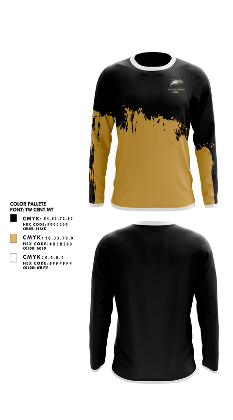Long Sleeve Performance Shirt, East Davidson High School Golf, Golf, Teamtime, Team time, sublimation, custom sports apparel, team uniforms, spirit wear, spiritwear, sports uniforms, custom shirts, team store, custom team store, fundraiser sports, apparel fundraiser