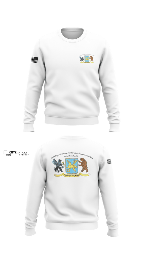 Crew Neck Sweatshirt, 250th Military Intelligence Battalion, National Guard, Teamtime, Team time, sublimation, custom sports apparel, team uniforms, spirit wear, spiritwear, sports uniforms, custom shirts, team store, custom team store, fundraiser sports, apparel fundraiser