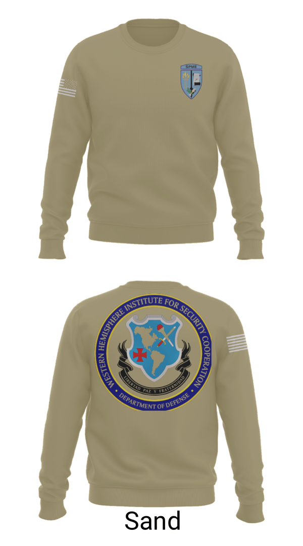 Crew Neck Sweatshirt, WHINSEC, Army, Teamtime, Team time, sublimation, custom sports apparel, team uniforms, spirit wear, spiritwear, sports uniforms, custom shirts, team store, custom team store, fundraiser sports, apparel fundraiser