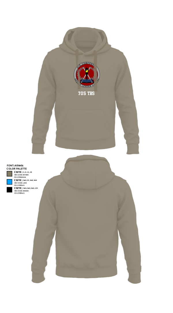 Hoodie, 705 TRS, Air Force, Teamtime, Team time, sublimation, custom sports apparel, team uniforms, spirit wear, spiritwear, sports uniforms, custom shirts, team store, custom team store, fundraiser sports, apparel fundraiser
