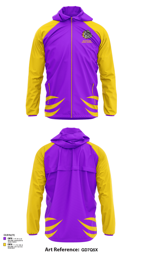 Windbreaker, McLouth High School Football, Football, Teamtime, Team time, sublimation, custom sports apparel, team uniforms, spirit wear, spiritwear, sports uniforms, custom shirts, team store, custom team store, fundraiser sports, apparel fundraiser