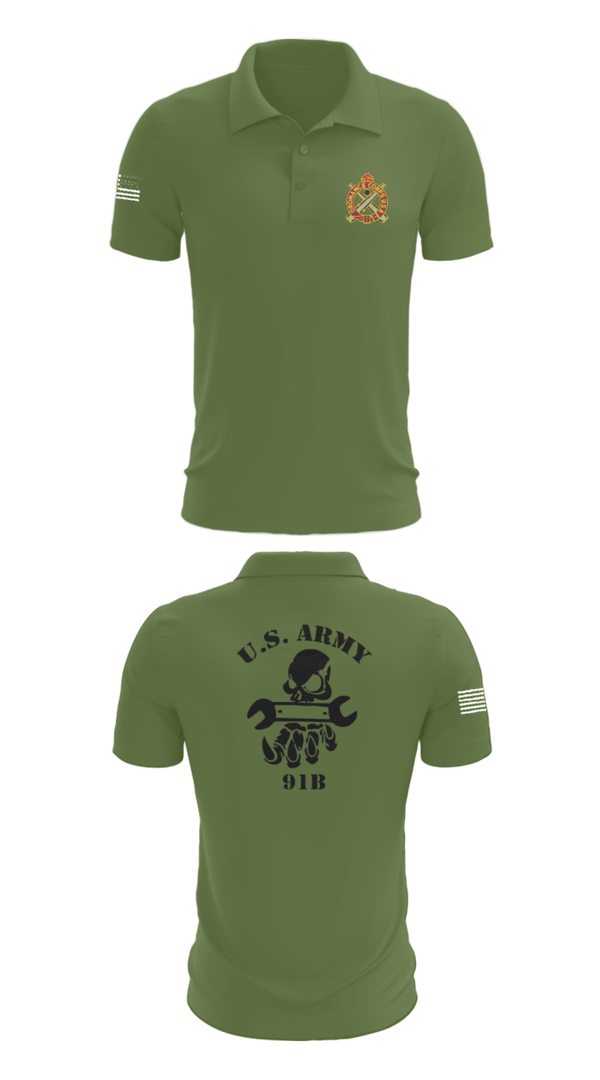 Short Sleeve Performance Polo, 411TH, Army, Teamtime, Team time, sublimation, custom sports apparel, team uniforms, spirit wear, spiritwear, sports uniforms, custom shirts, team store, custom team store, fundraiser sports, apparel fundraiser