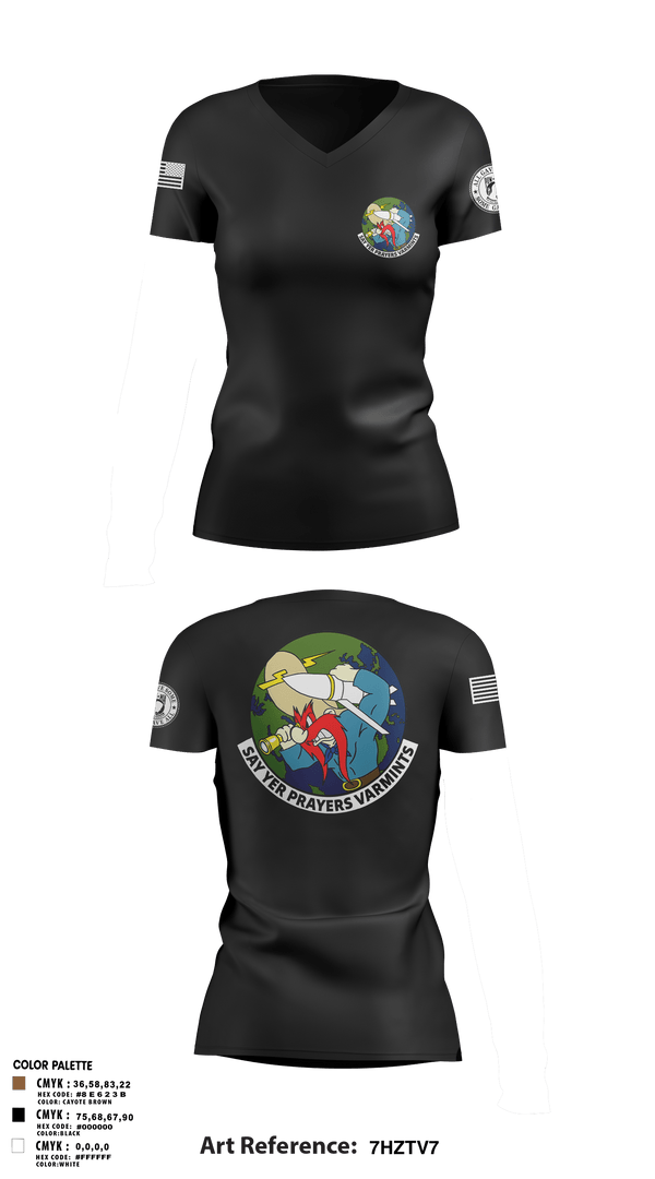 Womens Short Sleeve Vneck Shirt, 20th Intelligence Squadron, Air Force, Teamtime, Team time, sublimation, custom sports apparel, team uniforms, spirit wear, spiritwear, sports uniforms, custom shirts, team store, custom team store, fundraiser sports, apparel fundraiser