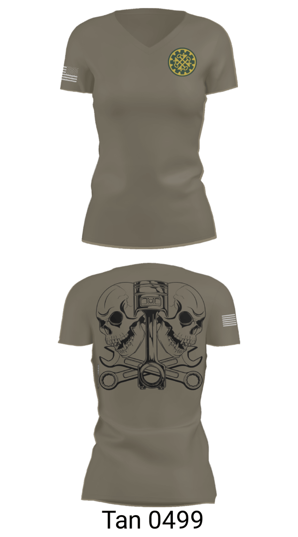 Womens Short Sleeve Vneck Shirt, 46th MP Co, Army, Teamtime, Team time, sublimation, custom sports apparel, team uniforms, spirit wear, spiritwear, sports uniforms, custom shirts, team store, custom team store, fundraiser sports, apparel fundraiser