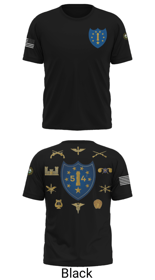 Short Sleeve Performance Shirt, 54th Troop Command, National Guard, Teamtime, Team time, sublimation, custom sports apparel, team uniforms, spirit wear, spiritwear, sports uniforms, custom shirts, team store, custom team store, fundraiser sports, apparel fundraiser