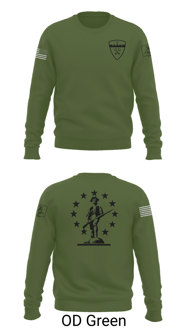 Crew Neck Sweatshirt, 2nd Company Governor's Foot Guard, , Teamtime, Team time, sublimation, custom sports apparel, team uniforms, spirit wear, spiritwear, sports uniforms, custom shirts, team store, custom team store, fundraiser sports, apparel fundraiser