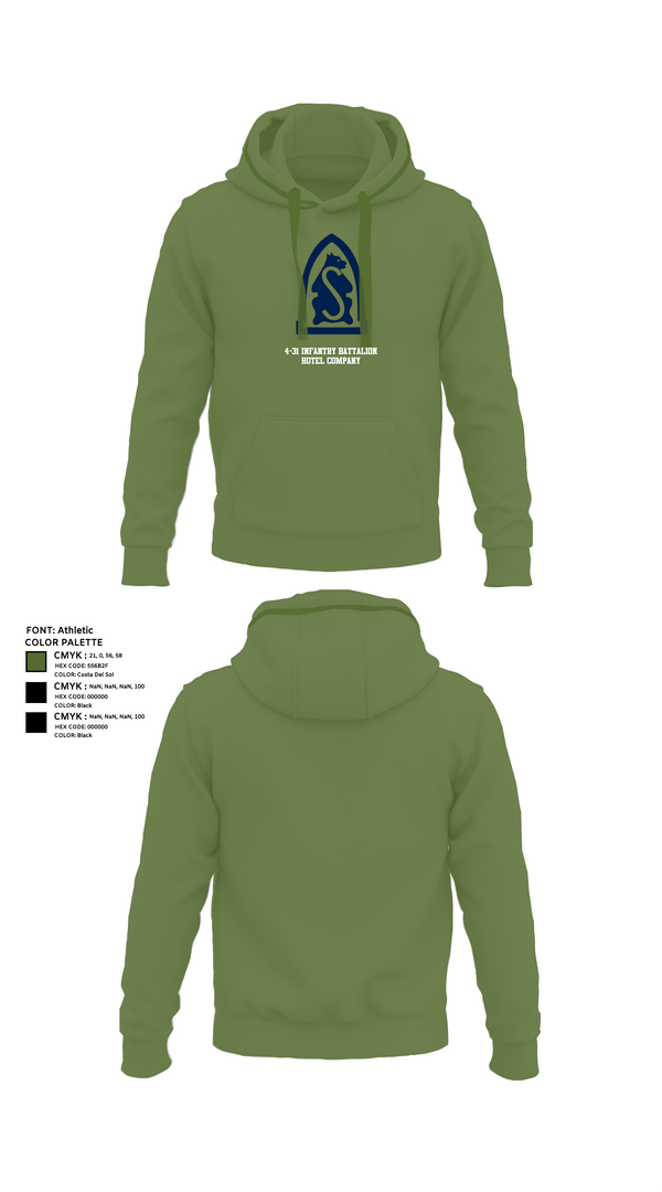 Hoodie, 4-31 infantry battalion hotel company, Army, Teamtime, Team time, sublimation, custom sports apparel, team uniforms, spirit wear, spiritwear, sports uniforms, custom shirts, team store, custom team store, fundraiser sports, apparel fundraiser