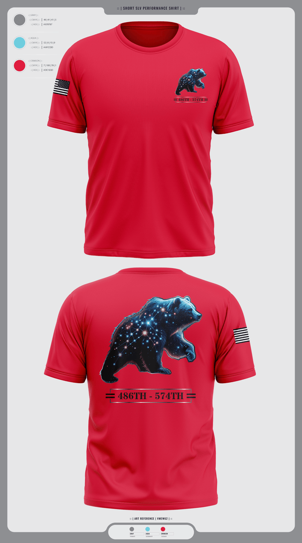 Short Sleeve Performance Shirt, 486th/574th, , Teamtime, Team time, sublimation, custom sports apparel, team uniforms, spirit wear, spiritwear, sports uniforms, custom shirts, team store, custom team store, fundraiser sports, apparel fundraiser