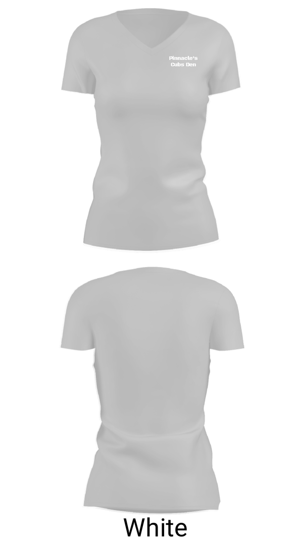 Women's Short Sleeve Vneck Shirt, Pinnacle's Cubs Den, , Teamtime, Team time, sublimation, custom sports apparel, team uniforms, spirit wear, spiritwear, sports uniforms, custom shirts, team store, custom team store, fundraiser sports, apparel fundraiser