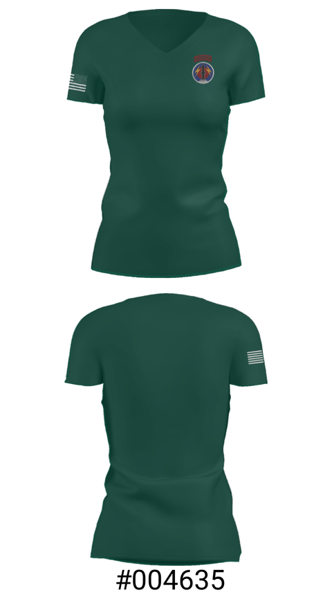 Women's Short Sleeve Vneck Shirt, Pershing, Army, Teamtime, Team time, sublimation, custom sports apparel, team uniforms, spirit wear, spiritwear, sports uniforms, custom shirts, team store, custom team store, fundraiser sports, apparel fundraiser