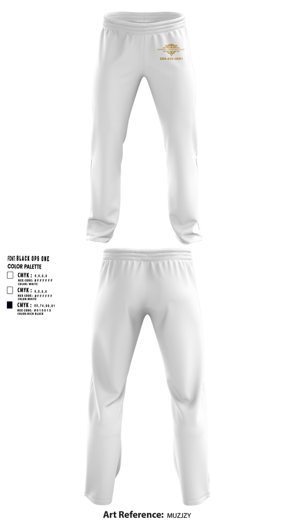 Sweatpants, Sutton Construction, , Teamtime, Team time, sublimation, custom sports apparel, team uniforms, spirit wear, spiritwear, sports uniforms, custom shirts, team store, custom team store, fundraiser sports, apparel fundraiser