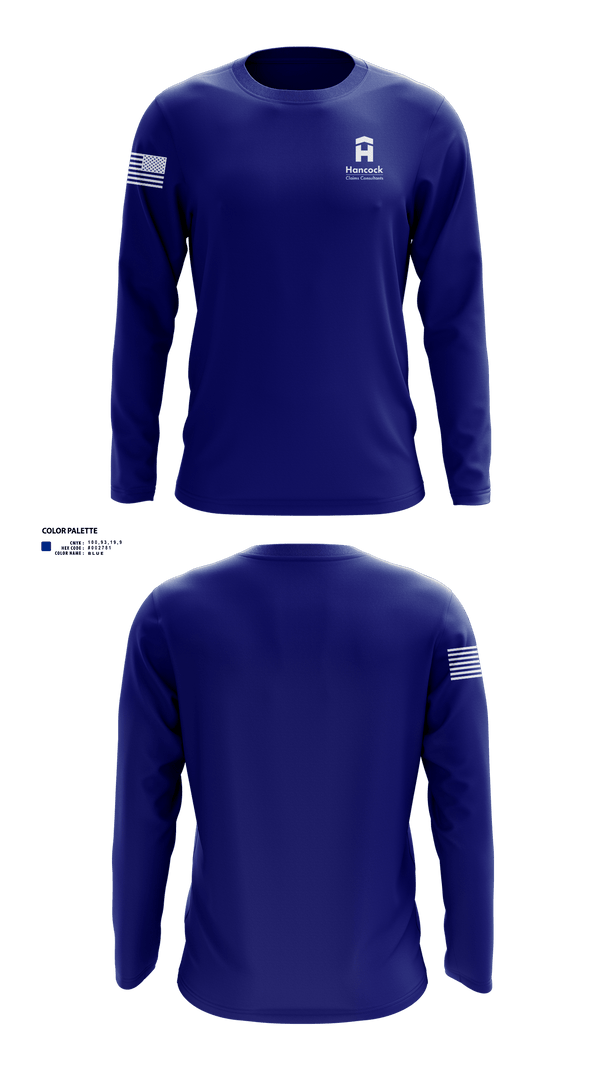 Long Sleeve Performance Shirt, Hancock Claims Consultants, Fire Department, Teamtime, Team time, sublimation, custom sports apparel, team uniforms, spirit wear, spiritwear, sports uniforms, custom shirts, team store, custom team store, fundraiser sports, apparel fundraiser