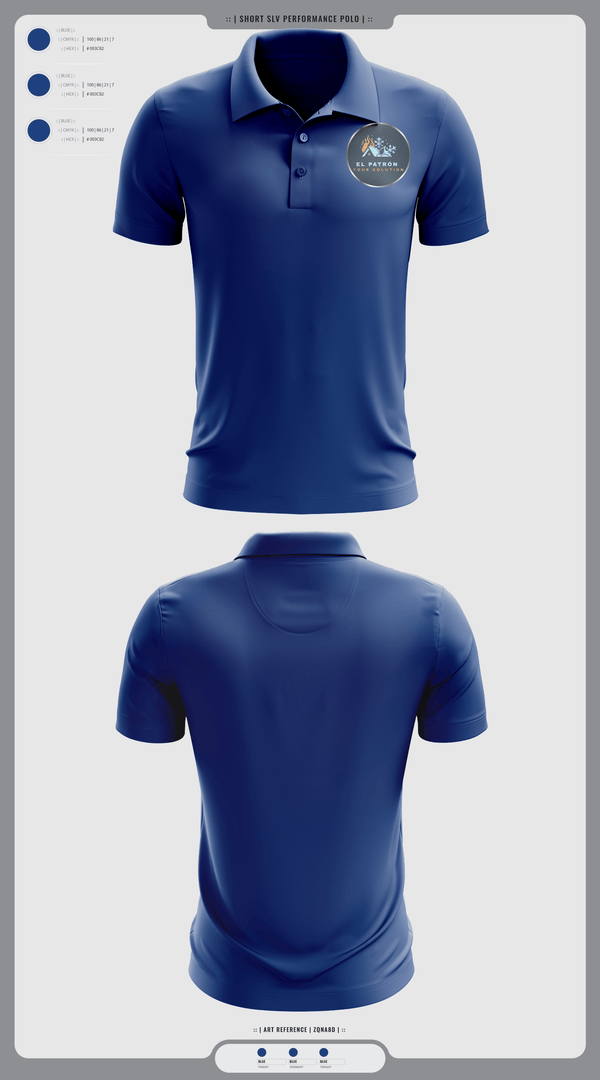 Short Sleeve Performance Polo, El Patrón A/C, , Teamtime, Team time, sublimation, custom sports apparel, team uniforms, spirit wear, spiritwear, sports uniforms, custom shirts, team store, custom team store, fundraiser sports, apparel fundraiser