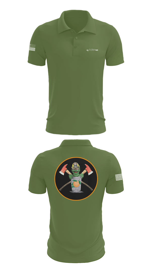 Short Sleeve Performance Polo, 91 Bravo, Fire Department, Teamtime, Team time, sublimation, custom sports apparel, team uniforms, spirit wear, spiritwear, sports uniforms, custom shirts, team store, custom team store, fundraiser sports, apparel fundraiser