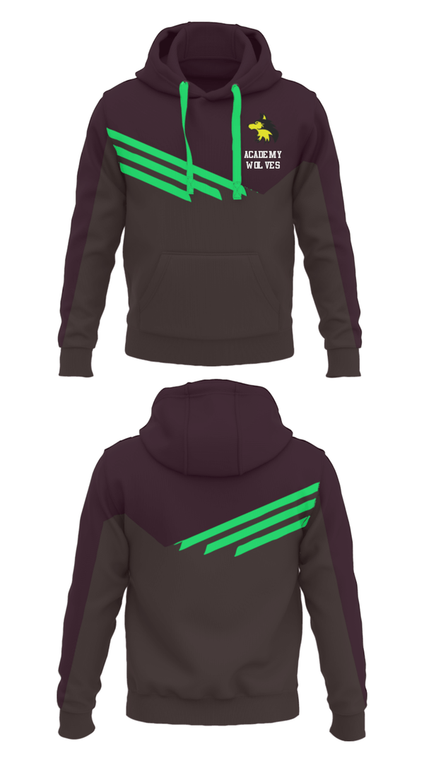 Hoodie, Academy Wolves, Baseball, Teamtime, Team time, sublimation, custom sports apparel, team uniforms, spirit wear, spiritwear, sports uniforms, custom shirts, team store, custom team store, fundraiser sports, apparel fundraiser