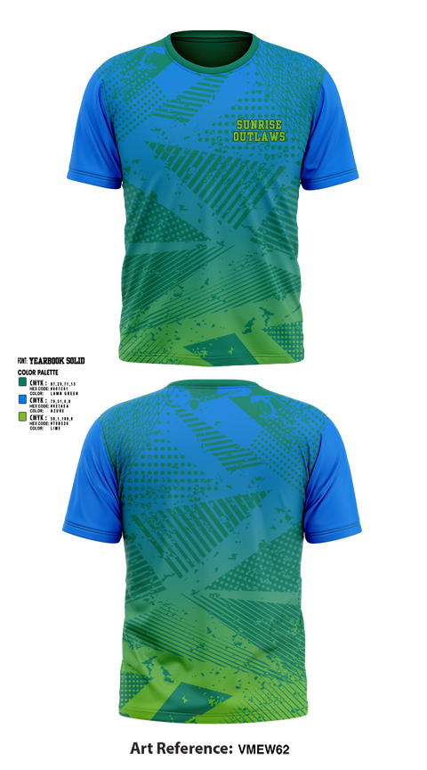 Short Sleeve Performance Shirt, Sunrise Outlaws, Softball, Teamtime, Team time, sublimation, custom sports apparel, team uniforms, spirit wear, spiritwear, sports uniforms, custom shirts, team store, custom team store, fundraiser sports, apparel fundraiser