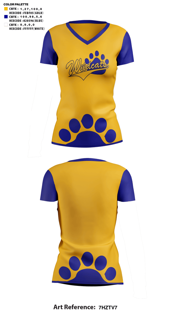 Womens Short Sleeve Vneck Shirt, Richwoods Middle School Cheer, Cheer, Teamtime, Team time, sublimation, custom sports apparel, team uniforms, spirit wear, spiritwear, sports uniforms, custom shirts, team store, custom team store, fundraiser sports, apparel fundraiser