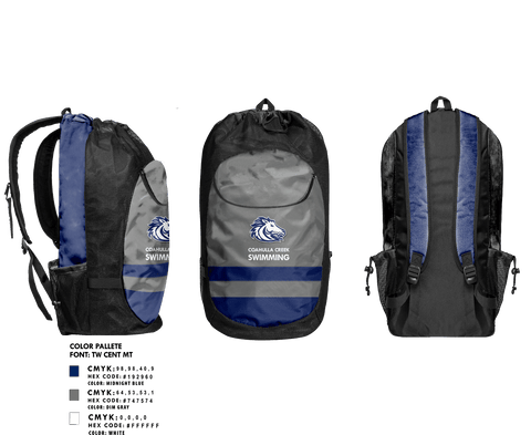 Gear Bag, Coahulla Creek, Swimming, Teamtime, Team time, sublimation, custom sports apparel, team uniforms, spirit wear, spiritwear, sports uniforms, custom shirts, team store, custom team store, fundraiser sports, apparel fundraiser