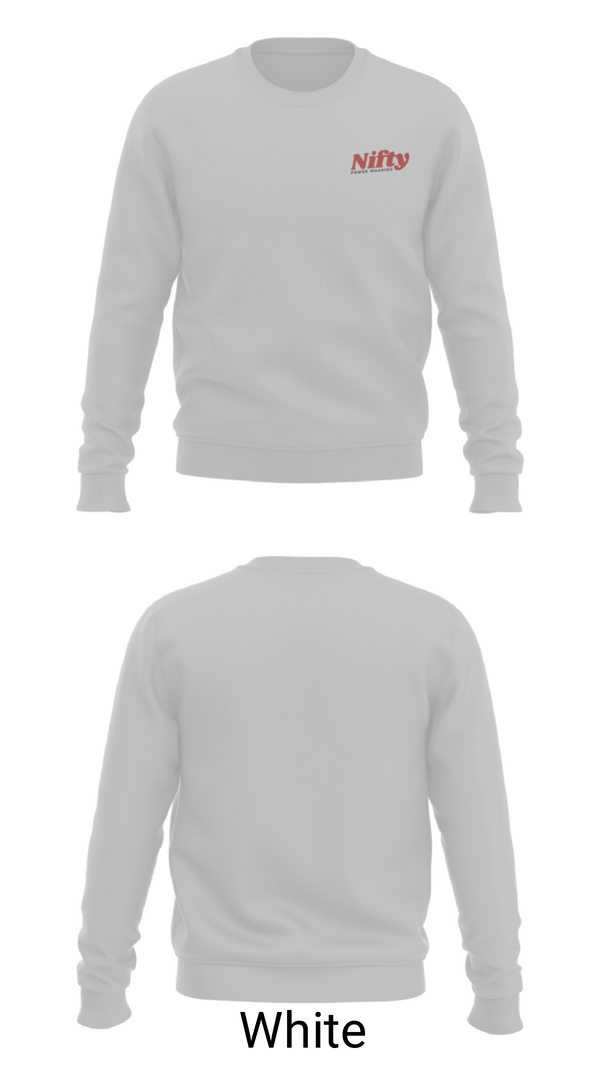 Crew Neck Sweatshirt, Nifty Power Washing, , Teamtime, Team time, sublimation, custom sports apparel, team uniforms, spirit wear, spiritwear, sports uniforms, custom shirts, team store, custom team store, fundraiser sports, apparel fundraiser