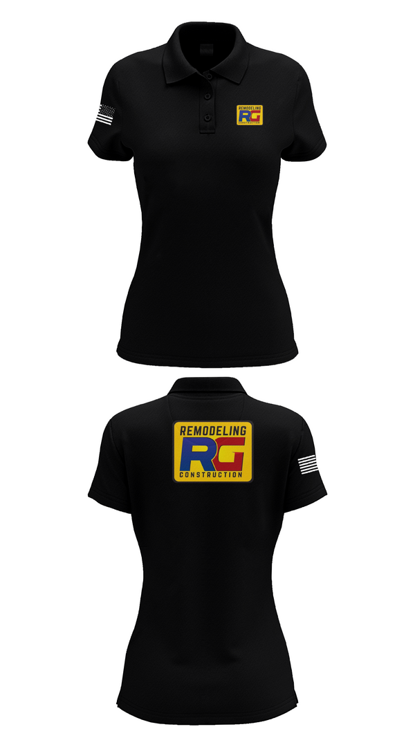 Womens Short Sleeve Performance Polo, Rg remodeling, , Teamtime, Team time, sublimation, custom sports apparel, team uniforms, spirit wear, spiritwear, sports uniforms, custom shirts, team store, custom team store, fundraiser sports, apparel fundraiser
