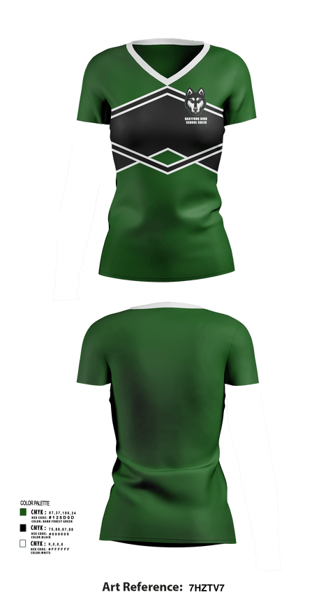 Womens Short Sleeve Vneck Shirt, Hartford High School Cheer, Cheer, Teamtime, Team time, sublimation, custom sports apparel, team uniforms, spirit wear, spiritwear, sports uniforms, custom shirts, team store, custom team store, fundraiser sports, apparel fundraiser