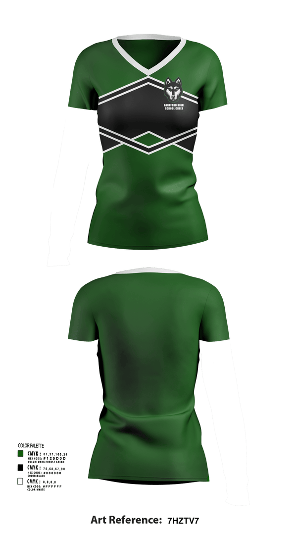 Womens Short Sleeve Vneck Shirt, Hartford High School Cheer, Cheer, Teamtime, Team time, sublimation, custom sports apparel, team uniforms, spirit wear, spiritwear, sports uniforms, custom shirts, team store, custom team store, fundraiser sports, apparel fundraiser