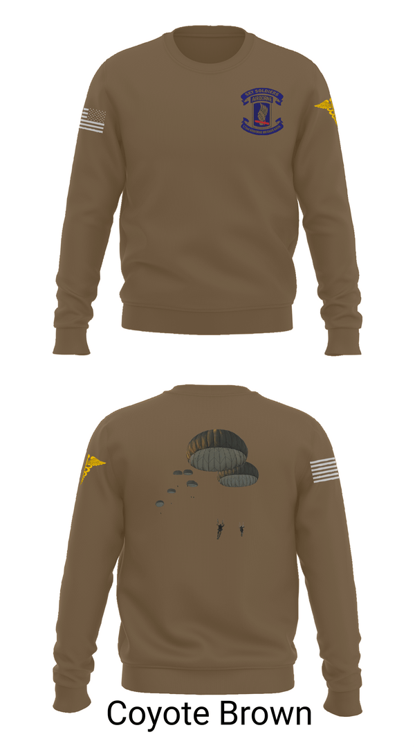 Crew Neck Sweatshirt, 173rd Airborne Division, Army, Teamtime, Team time, sublimation, custom sports apparel, team uniforms, spirit wear, spiritwear, sports uniforms, custom shirts, team store, custom team store, fundraiser sports, apparel fundraiser