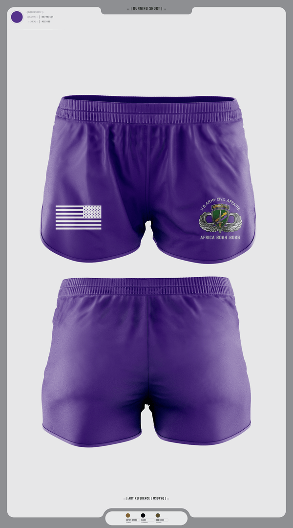 Womens Shorts, 478th CA BN (A), Army, Teamtime, Team time, sublimation, custom sports apparel, team uniforms, spirit wear, spiritwear, sports uniforms, custom shirts, team store, custom team store, fundraiser sports, apparel fundraiser