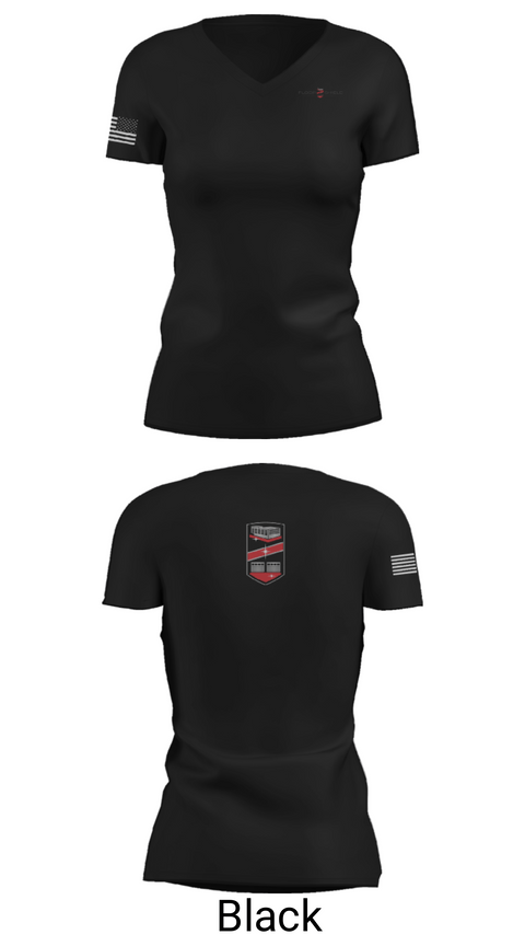 Womens Short Sleeve Vneck Shirt, Floor Shield of Orlando, , Teamtime, Team time, sublimation, custom sports apparel, team uniforms, spirit wear, spiritwear, sports uniforms, custom shirts, team store, custom team store, fundraiser sports, apparel fundraiser
