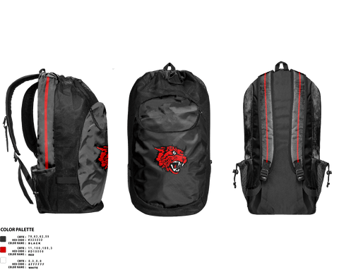 Gear Bag, Kirbyville High School Basketball, Women's Basketball, Teamtime, Team time, sublimation, custom sports apparel, team uniforms, spirit wear, spiritwear, sports uniforms, custom shirts, team store, custom team store, fundraiser sports, apparel fundraiser