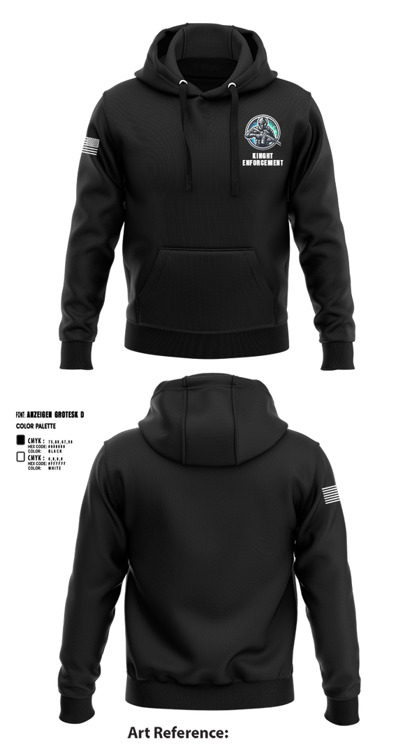 Hoodie, KINGHT ENFORCEMENT, , Teamtime, Team time, sublimation, custom sports apparel, team uniforms, spirit wear, spiritwear, sports uniforms, custom shirts, team store, custom team store, fundraiser sports, apparel fundraiser