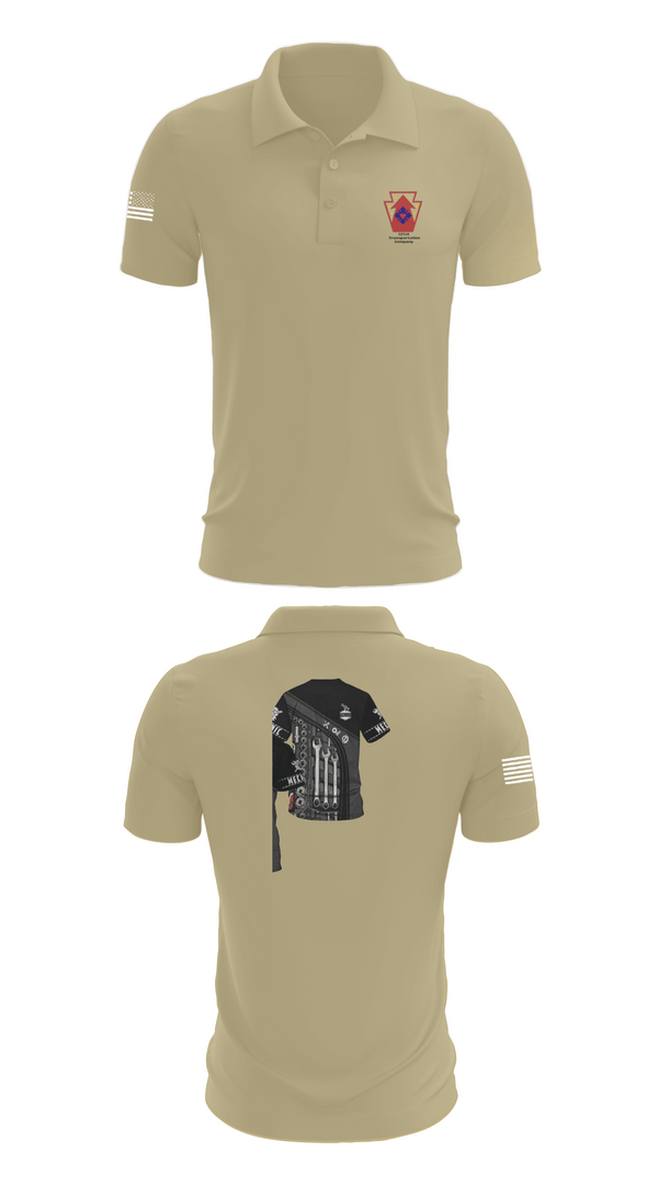 Short Sleeve Performance Polo, 121 transportation, National Guard, Teamtime, Team time, sublimation, custom sports apparel, team uniforms, spirit wear, spiritwear, sports uniforms, custom shirts, team store, custom team store, fundraiser sports, apparel fundraiser