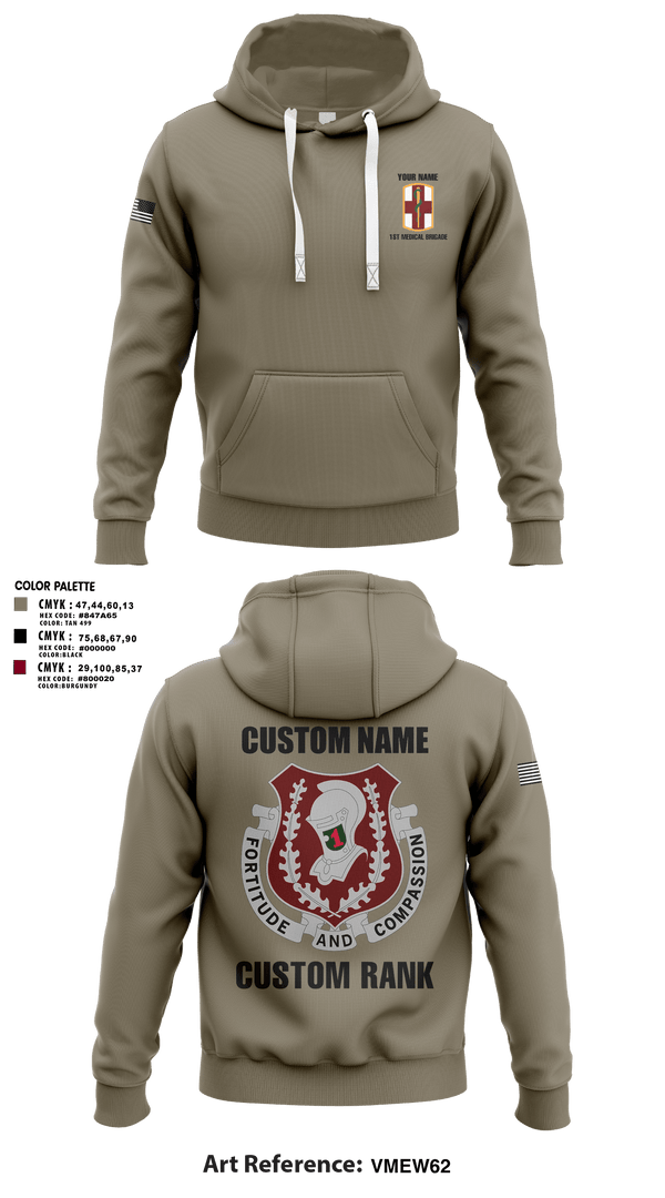 Hoodie, 1st Medical Brigade, , Teamtime, Team time, sublimation, custom sports apparel, team uniforms, spirit wear, spiritwear, sports uniforms, custom shirts, team store, custom team store, fundraiser sports, apparel fundraiser