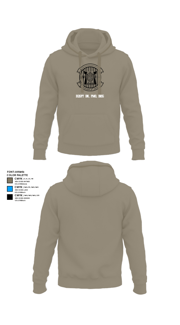 Hoodie, HQSPT Bn, PMO, Brig, Marines, Teamtime, Team time, sublimation, custom sports apparel, team uniforms, spirit wear, spiritwear, sports uniforms, custom shirts, team store, custom team store, fundraiser sports, apparel fundraiser